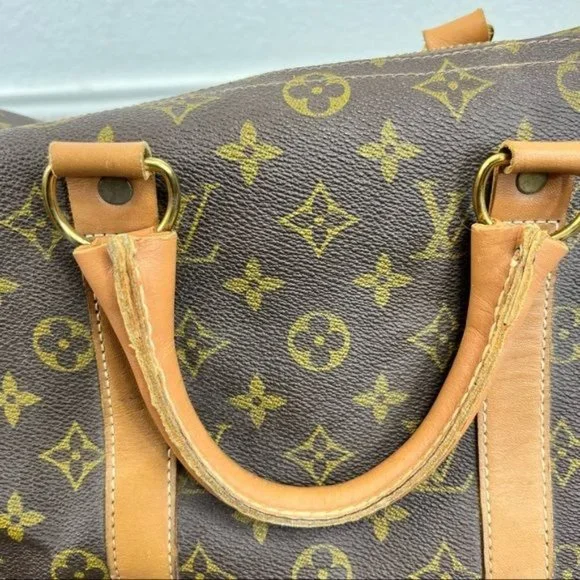 LV Louis Vuitton VTG Keepall 50 Carry On Luggage Bag Talon Clip Slide Lock - Picture 7 of 15